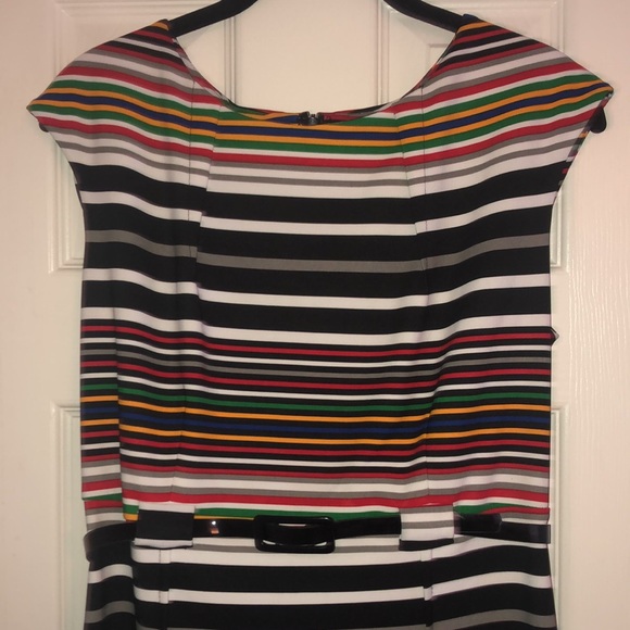 ILE New York Belted Striped Dress - Picture 3 of 10
